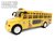 School bus with Disco Led Lights and Music - toy bus 24CM