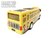 School bus with Disco Led Lights and Music - toy bus 24CM