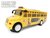 School bus with Disco Led Lights and Music - toy bus 24CM