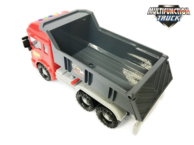 Toy Truck with flatbed / tipping body - 4 kinds of sounds and lights - 33CMS