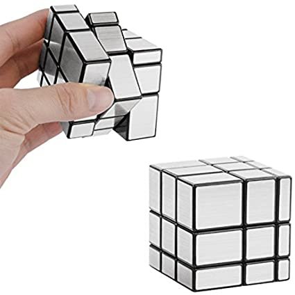 Mirror cube - breinbreker kubus 3x3x3 - QiYi cube zilver