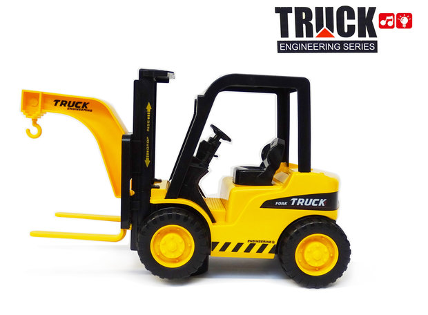 Forklift toy work vehicles - with sound and moving fork - 26.5 CM