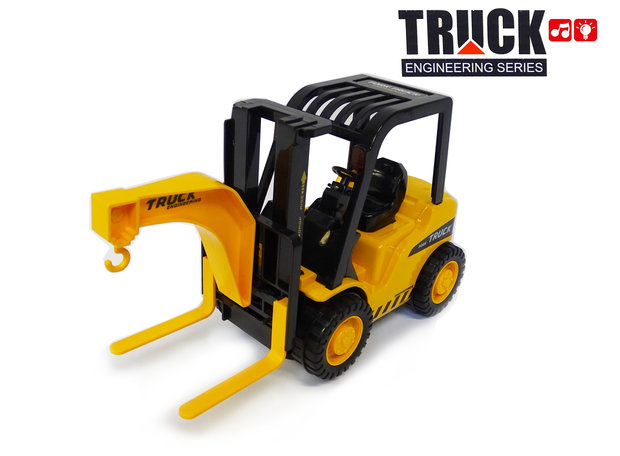 Forklift toy work vehicles - with sound and moving fork - 26.5 CM