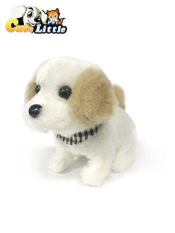 Cute Little Puppy schattig speelgoed hondje blaft en loopt - interactieve hond - 18CM