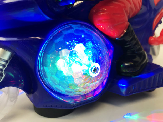 Race motor met led disco lichten en geluid effecten - speelgoed motorfiets (25CM)