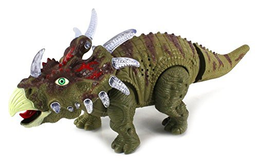 Speelgoed Dinosaurus - Triceratops - met licht en Dino geluid 35CM