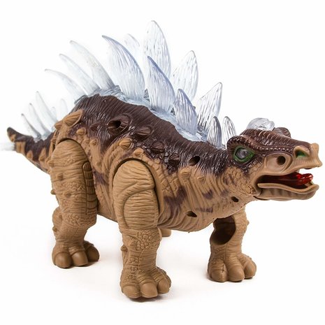 Dinosaurus speelgoed - Stegosaurus - met lichtjes en dinosaurus geluid 35cm