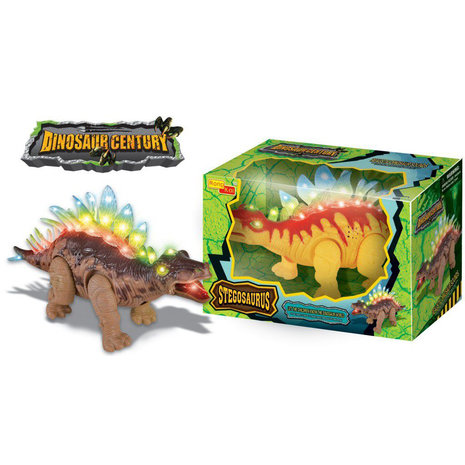 Dinosaurus speelgoed - Stegosaurus - met lichtjes en dinosaurus geluid 35cm