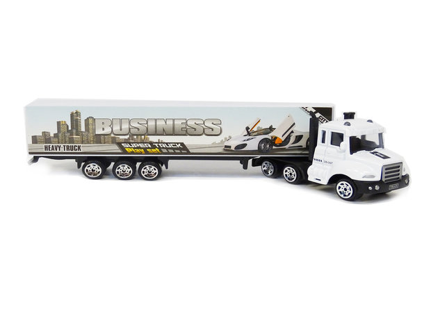 Vrachtwagen met oplegger van business - Die cast model voertuigen - 1:87