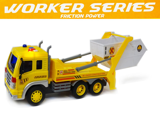 Truck with tipper body - lights and sound - work vehicle Workers Series (26cm)