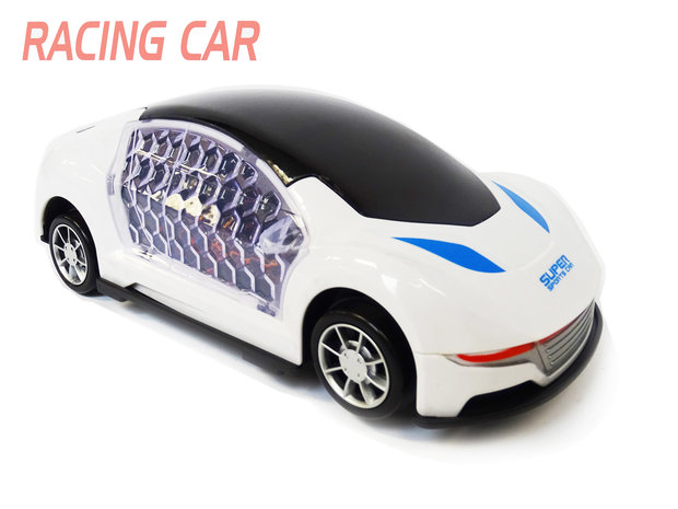 Speelgoed auto met led licht en geluid - 3D Flash Light Car - 23CM