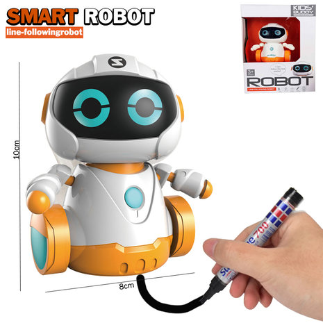Smart Robot - Line following Robot - Lijn die Robot volgt - (incl. stift en batterijen)