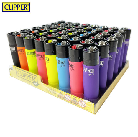 Clipper Aanstekers- 48 stuks- color Vuursteen aansteker - na vulbaar 