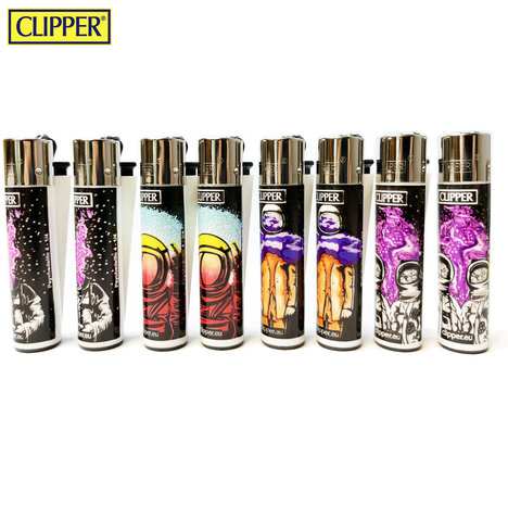 Clipper Lighters - 48 pieces - Spacey Flint lighter - refillable