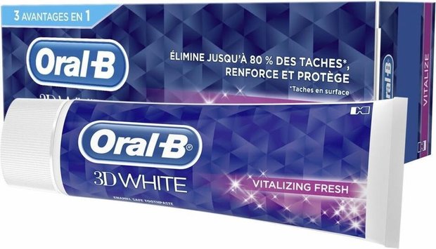 Oral-B 3D White Vitalize - voor witte tanden tandpasta 75ml - 24winkelen