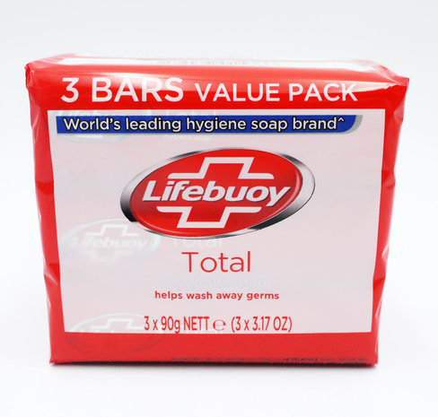 Lifebuoy Zeep hygiene Bar Soap - pack 3 x 90 gram