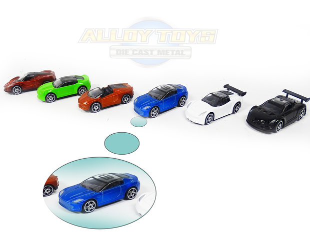 Uitdrukking Zich afvragen Regenjas Model auto's 6 stuks - Die Cast Metal Cars - Metaal mini auto's - Alloy  Toys - speelgoed sport auto - 24winkelen
