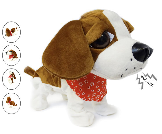 Ounce Regeringsverordening gallon Schattig speelgoed hond met 7 kunstjes - Voice Control Pets - 24winkelen