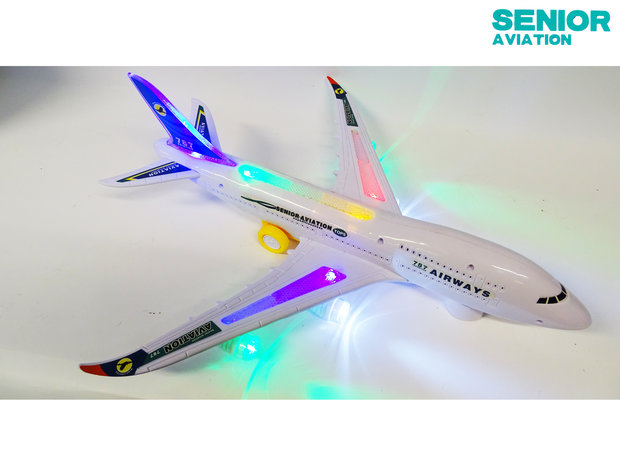 Airbus speelgoed vliegtuig  met led licht en geluid 59cm
