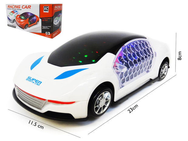 Toy car with LED light and sound - 3D Flash Light Car - 23CM