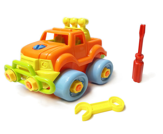 Speelgoed auto bouwset DIY - educatief voertuig speelset - met schroevendraaier - Do it yourself