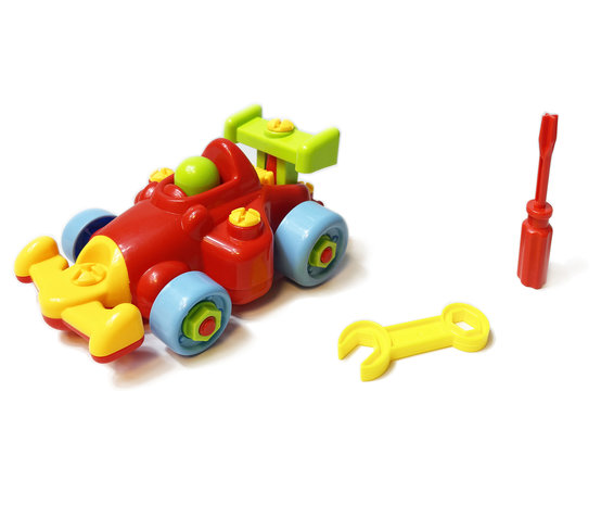 Speelgoed auto bouwset DIY - educatief speelset voertuig - met schroevendraaier - Do it yourself