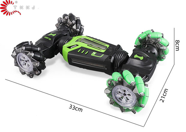 RC Dazzle Light Twist Car - Radio Controlled 4WD Stunt Car - Offroad - TKKJ - Transformer car with hand and Remote controllable