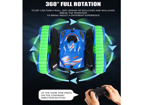 RC Stunt Crawler - 2IN1 afstand bestuurbaar speelgoed auto 2.4GHZ - Oplaadbaar