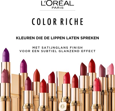 L&rsquo;Or&eacute;al Paris Color Riche Satin Lipstick - 258 Berry Blush - Nude