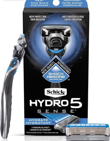 Wilkinson Scheermesjes + Houder -  Hydro 5 Sense Hydrate - 2 mesjes