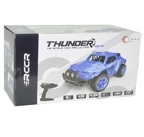 RC Auto 4x4 WD Rally 25km/u - TKKJ K06 - 2.4GHZ - OFF ROAD Sport Thunder Car - 1:16