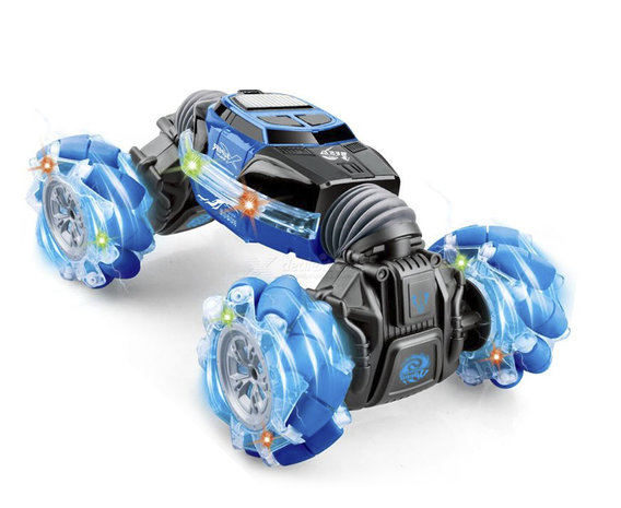 RC dubbelzijdig monster crawler met LED licht en geluid- Hand Bestuurbare auto