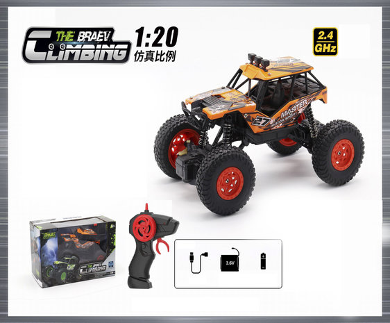 RC Rock Crawler Climbing Car 2.4Ghz - 1:20  RC monster auto - afstand bestuurbare auto 