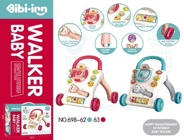 Baby Walker - Educatief Babyspeelgoed - met muziek en lichtjes - baby loopspeelgoed 