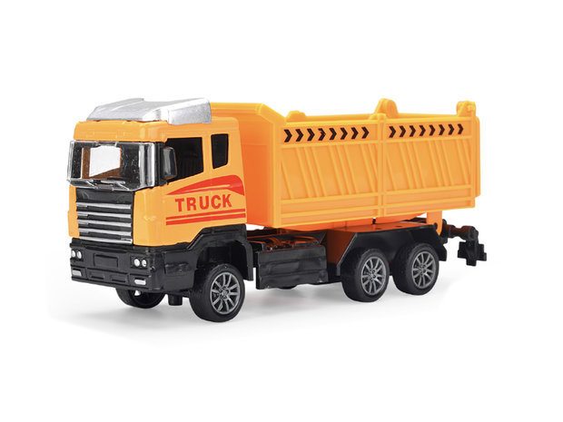 Vrachtwagen speelgoed met laadbak-kiepbak.