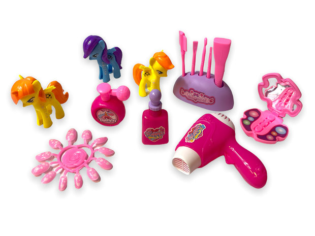 Speelgoed make up koffer - My little pony - Beautycase incl. accessoires set 