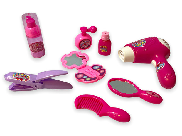 Speelgoed make up set  - Beauty set met accessoires en F&ouml;hn - Pretty Girl