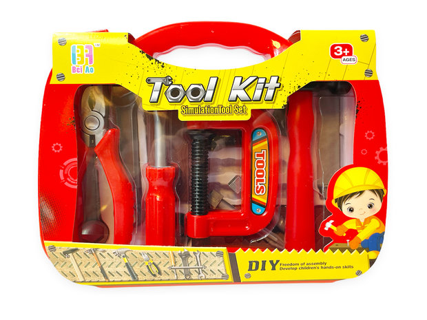 Speelgoed gereedschappen kist - Toolkit gereedschappen koffertje set 