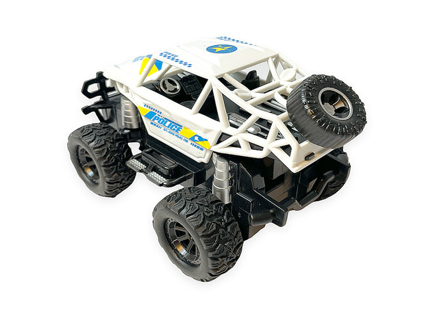 RC Police Car - Remote Controlled Rock Crawler - Toy Car 1:28 - Storm Off Road Car