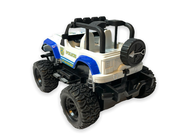 Rc Police Car - Remote Controlled Rock Crawler - Toy Car 1:28 - Storm Off Road Car