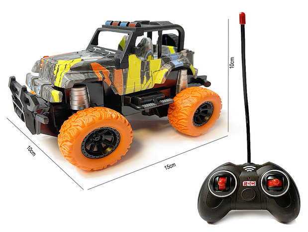 Rc car painted - remote controlled rock crawler - toy car 1:28 - Storm off-road car