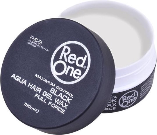 Red One Black Full Force - Maximum Control - Aqua Hair Wax 150 ml zwart