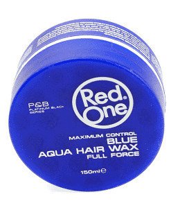 Red One Blue Aqua hair wax Full Force - Maximum Control -  blauw haar wax Red one 150 ml