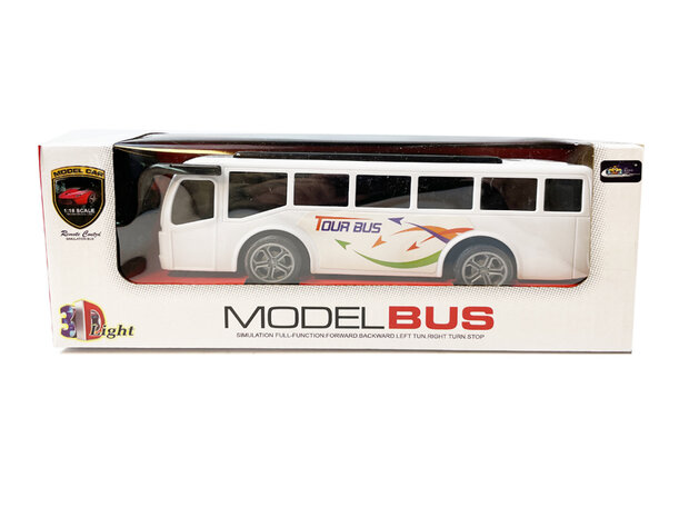 Radio Controlled Bus - 3D Led Light - RC Tour Bus Toy - 20CM