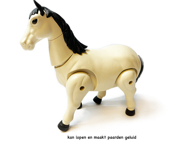 Toy horse - can walk and make horse sounds - interactive - with moving tail - Runing Horse 22CM