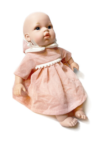 Babypop Bonnie - Schattige en zachte knuffel baby pop  - maakt 12 babygeluiden - 30.5CM