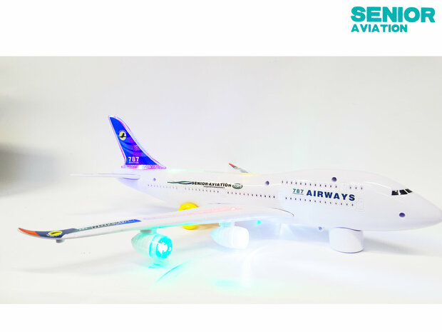Airbus speelgoed vliegtuig  A380  met licht en geluid 44cm