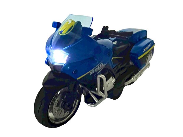 Politie motor - Die Cast - pull-back - met - licht en geluid 