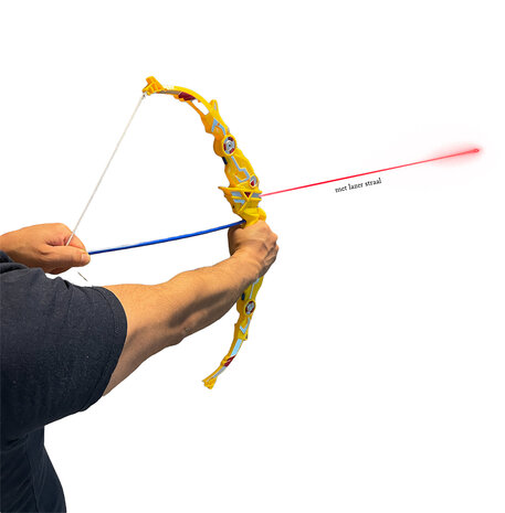 Bow and arrow with lights.