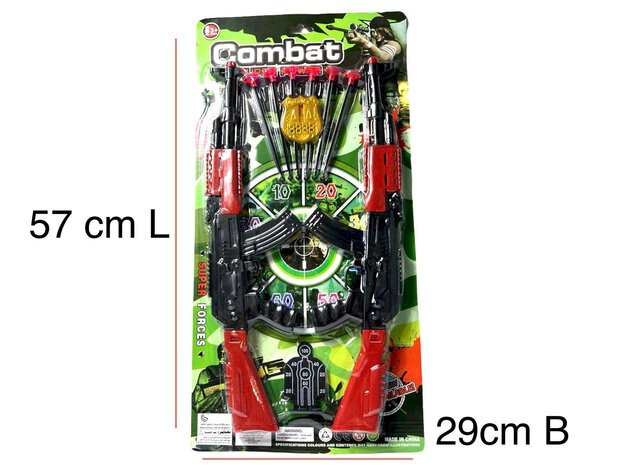 Combat politie Speelset - 2 stuks geweren speelgoed